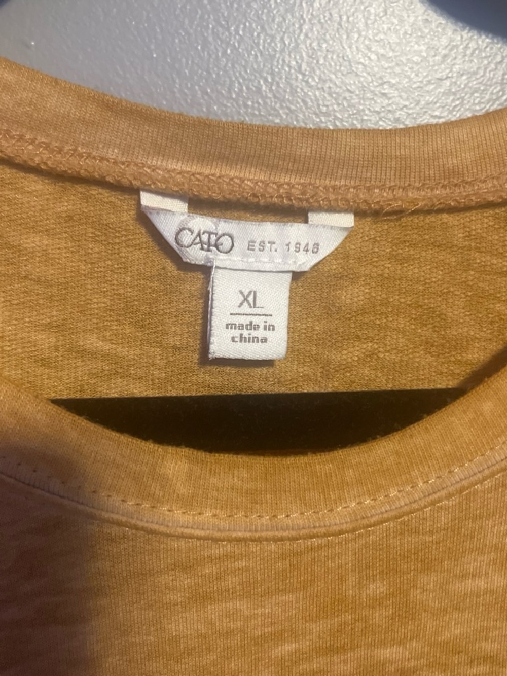 Cato Mustard Crewneck Graphic Tee - Picture 2 of 4